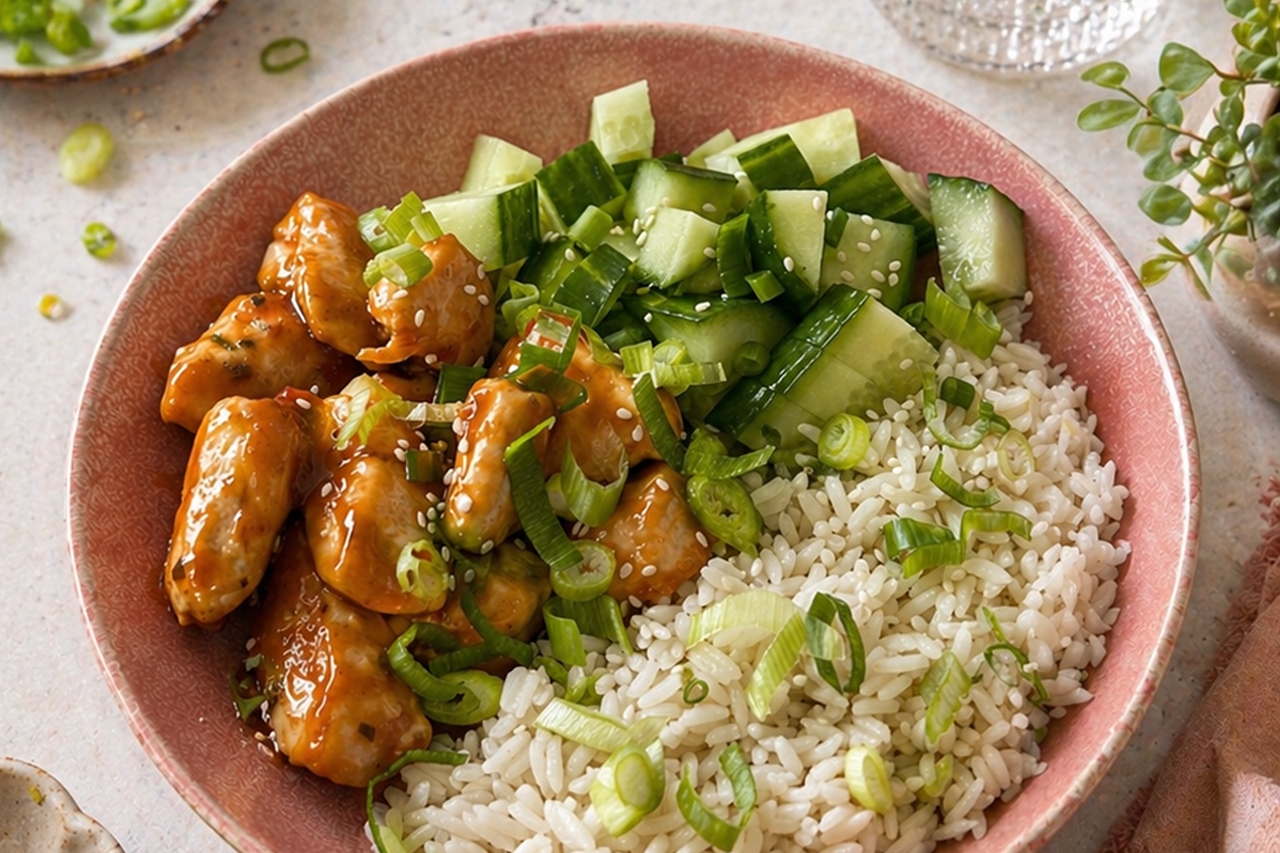 Easy Asia Tonight Korean BBQ Chicken Rijst Bowl
