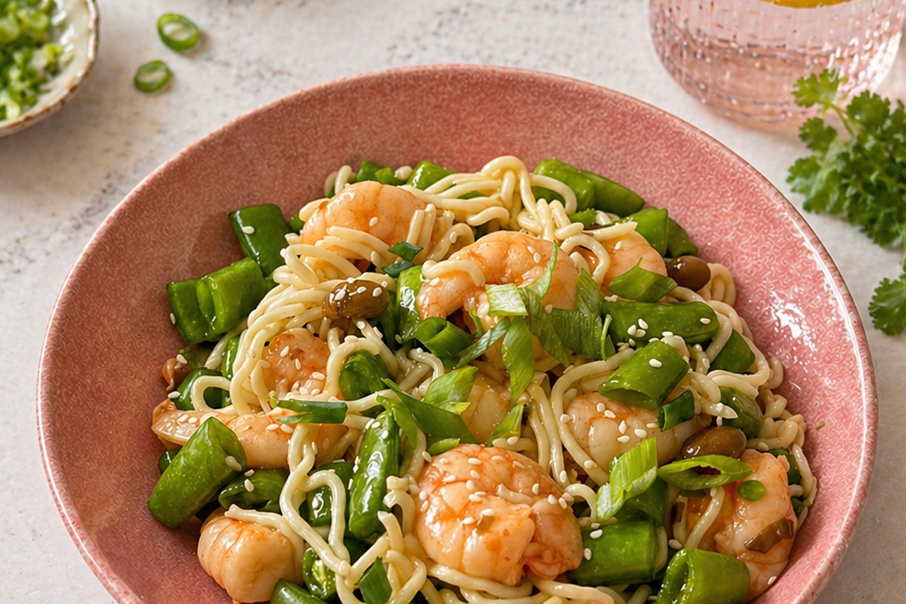 Teriyaki Garnalen Noedels